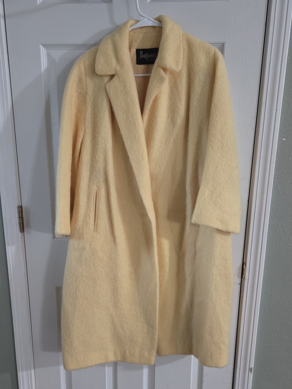 Vintage Buffums' California Yellow Wool Peacoat